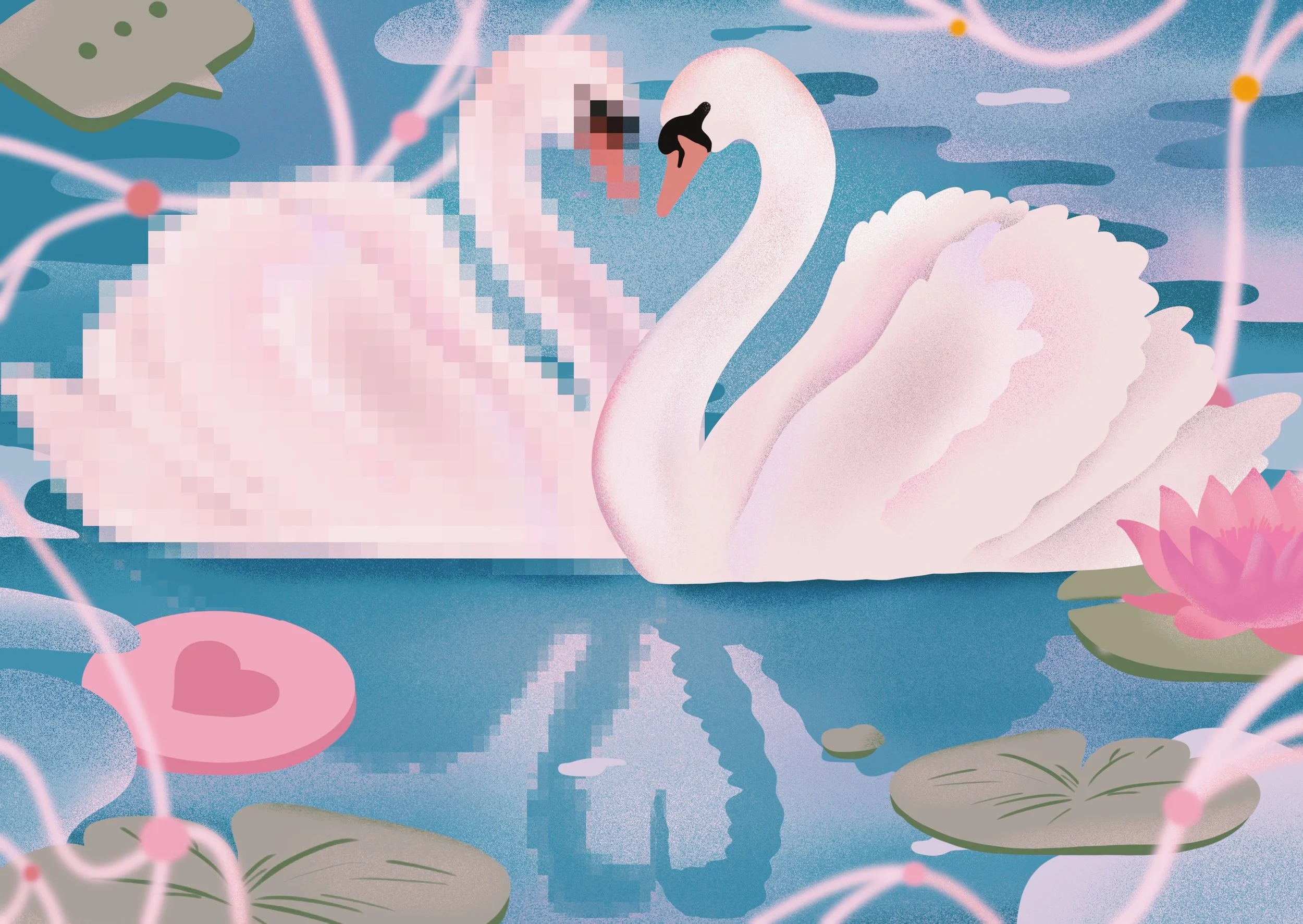 Love and Tech illustrated by Sol Cotti for Time 