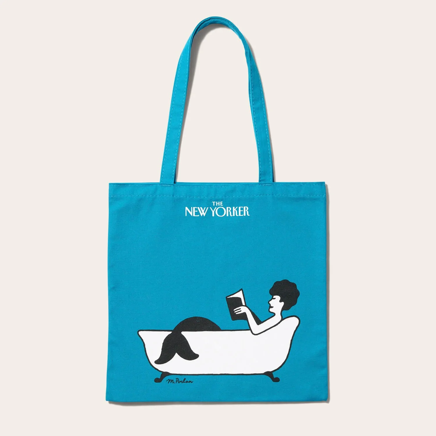 miguel-porlan-the-new-yorker-reading-mearmaid-tote-bag-1.jpg