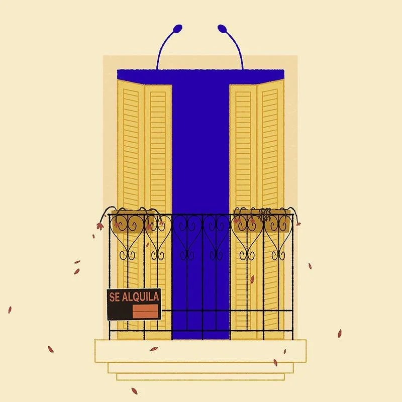 Political improvisation and housing illustrated by Martín Elfman for EL PAÍS.