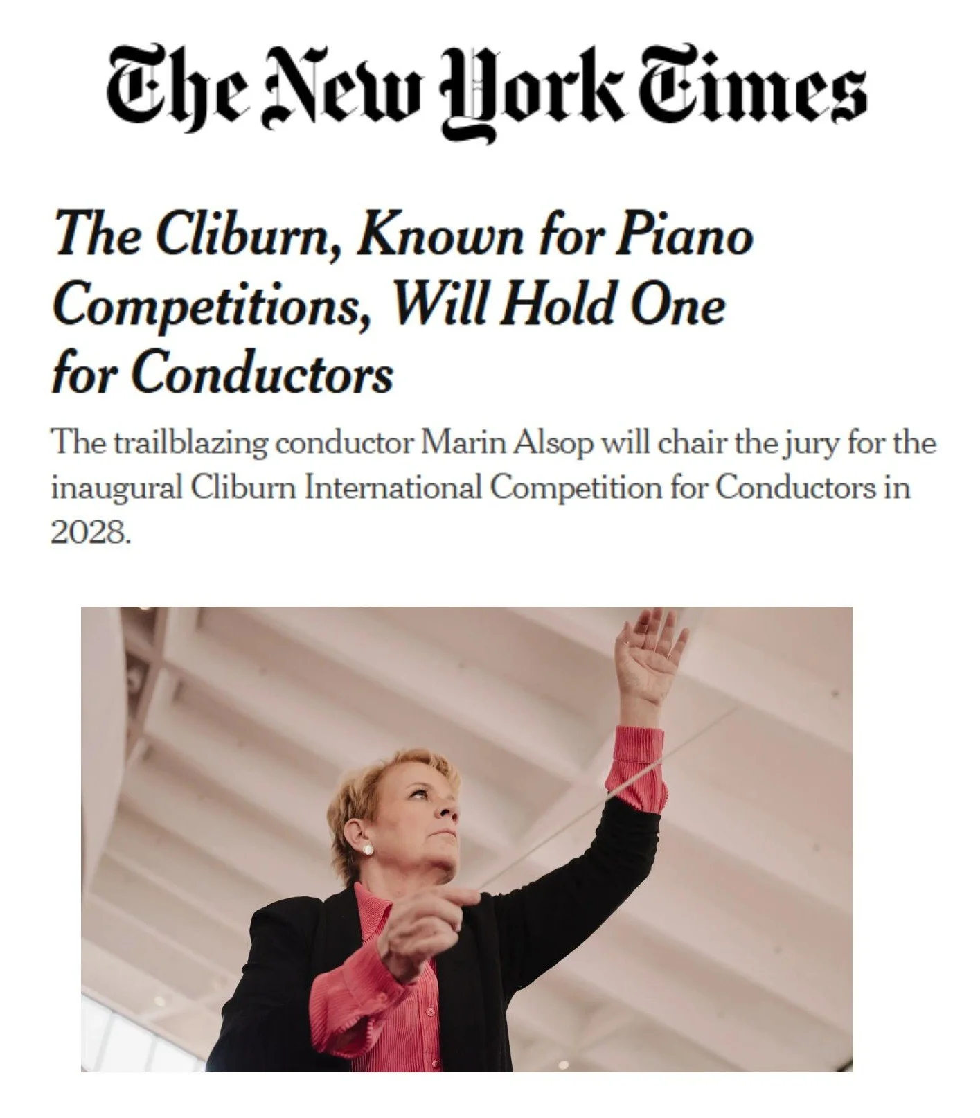The Cliburn: New York Times