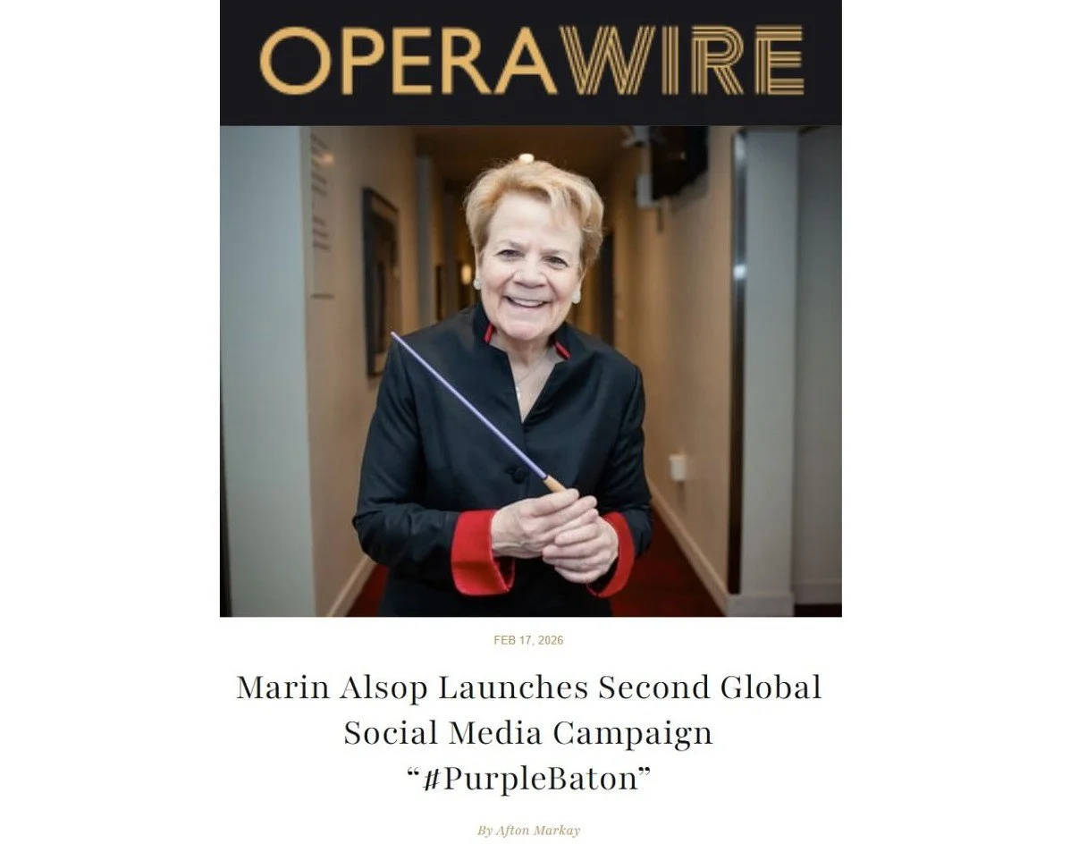 Marin Alsop Launches Second Global Social Media Campaign “#PurpleBaton”