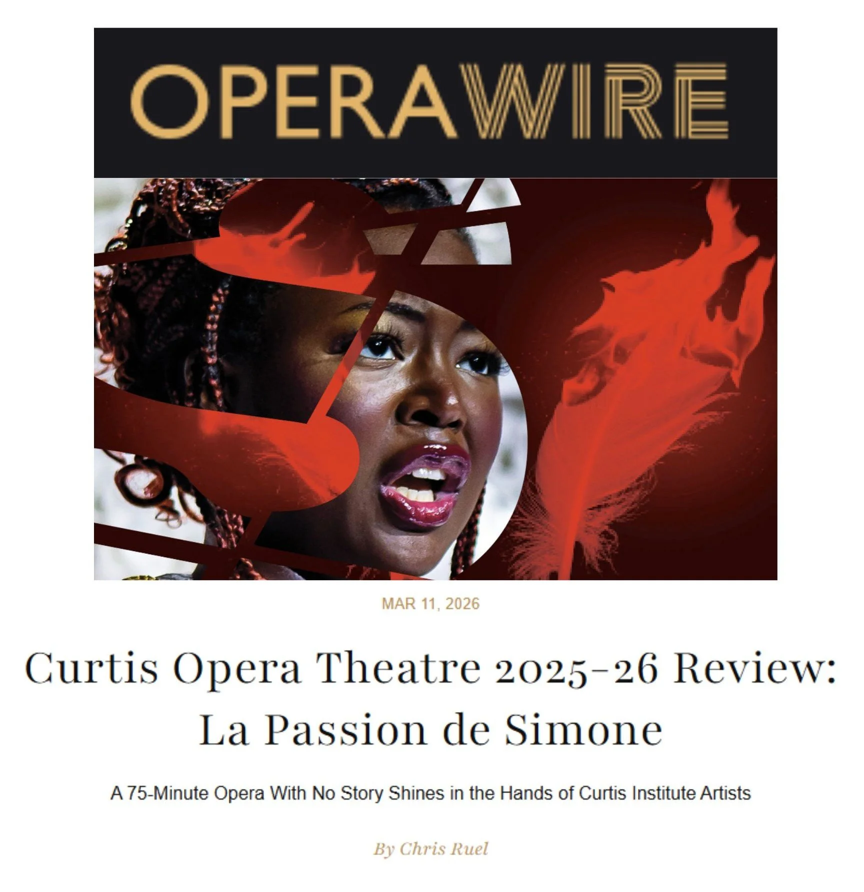 Curtis Opera Theatre's "La Passion de Simone" on OperaWire