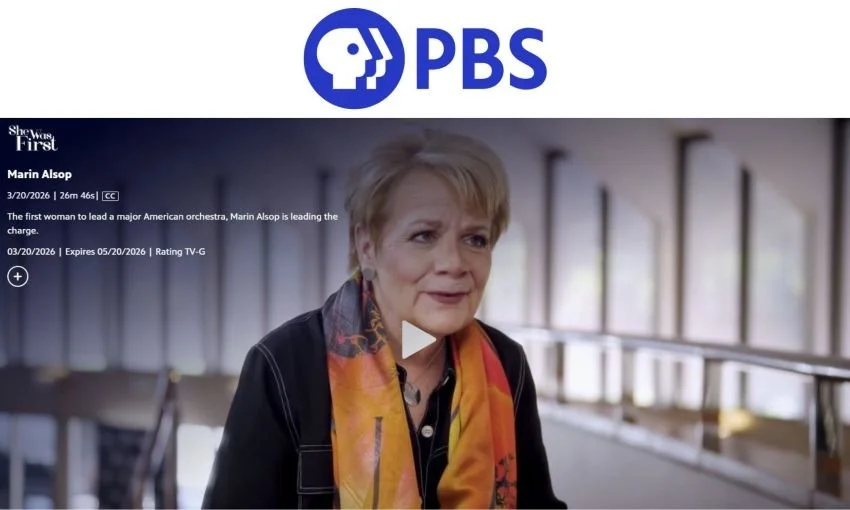 "She Was First:" Marin Alsop featured on PBS