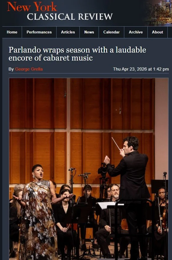 NYCR: Parlando wraps season with a laudable encore of cabaret music