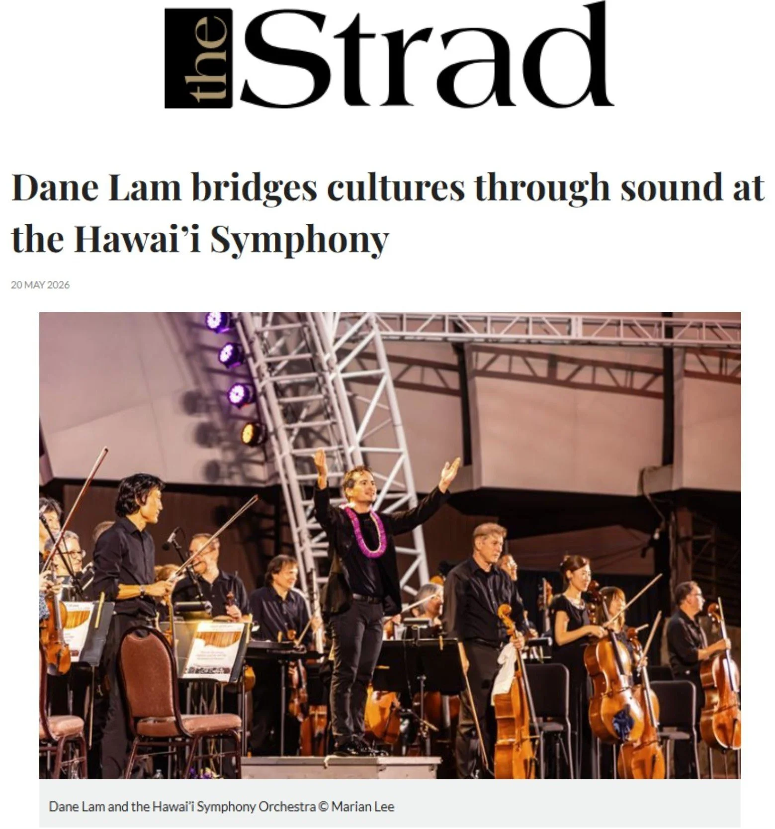 Dane Lam bridges cultures at the Hawai’i Symphony