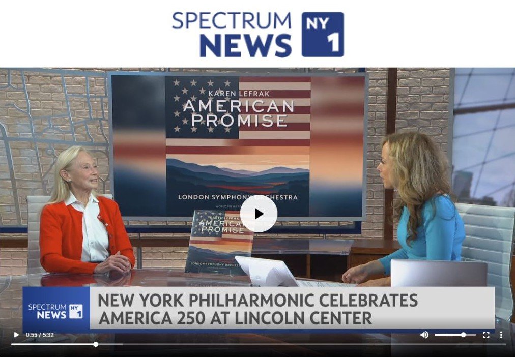 Karen LeFrak on Spectrum News NY1, Ahead of New York Philharmonic Concert