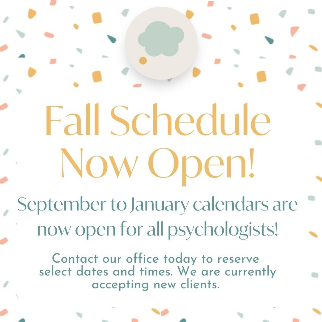 Now booking fall/winter schedules for gifted assessments, psychoeducational assessments, and treatment/counselling. info@westsidechildpsych.com
(403) 697-1111
