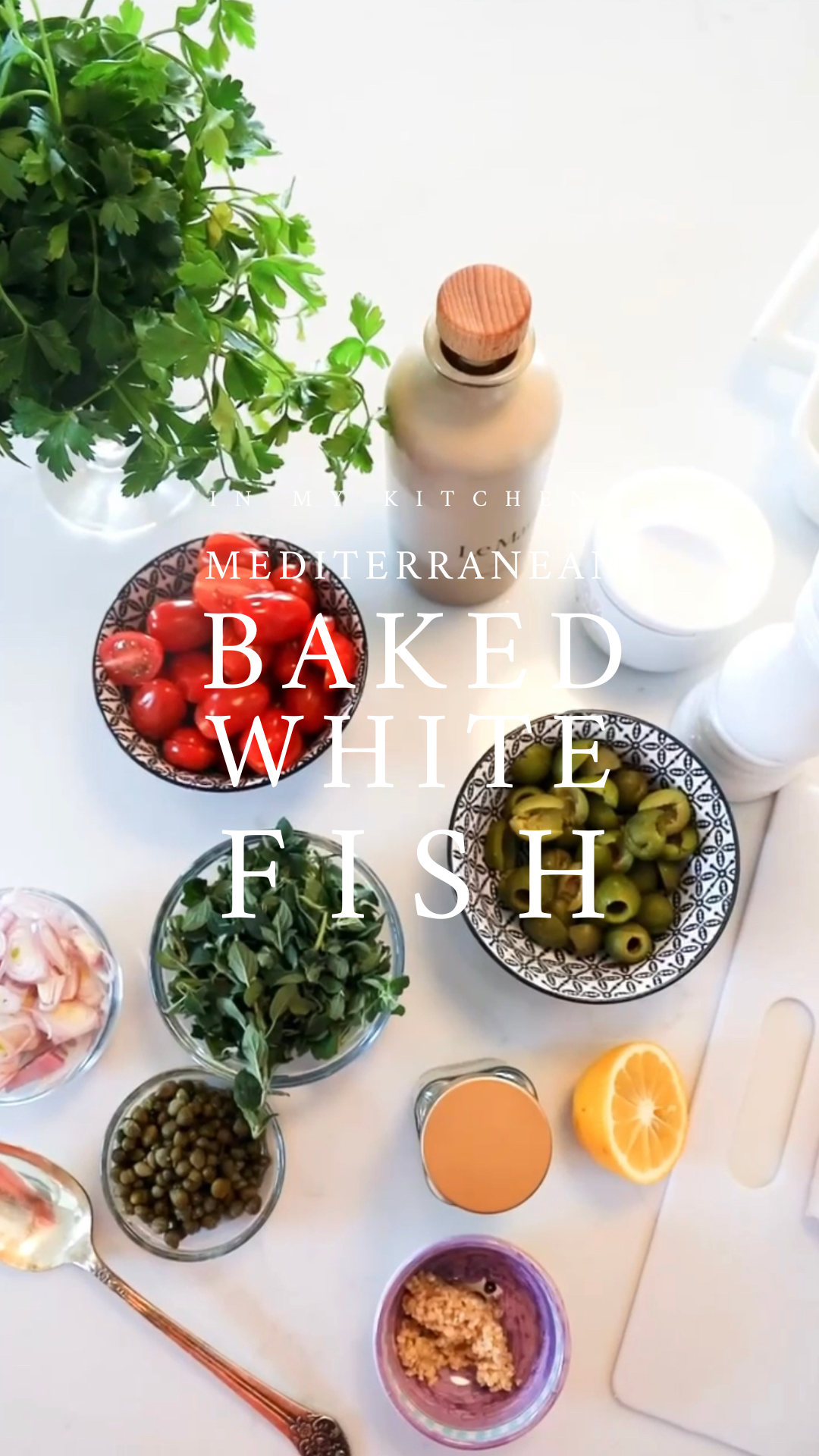 Mediterranean  Baked White Fish