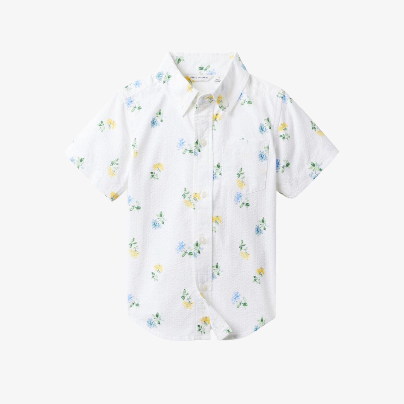 Floral Seersucker Shirt