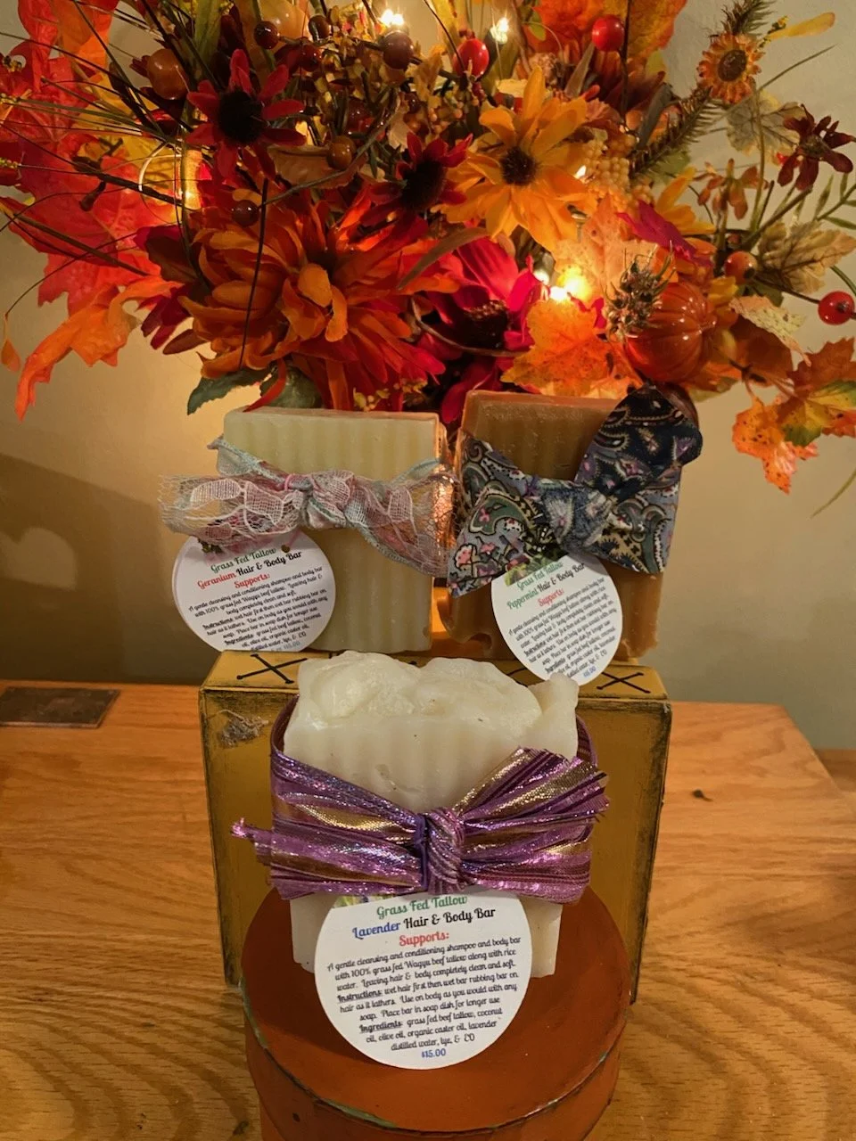 Tallow Soaps ,  Tallow Scrubs, Natural Hair Conditioners, Rose Clay Face Masks