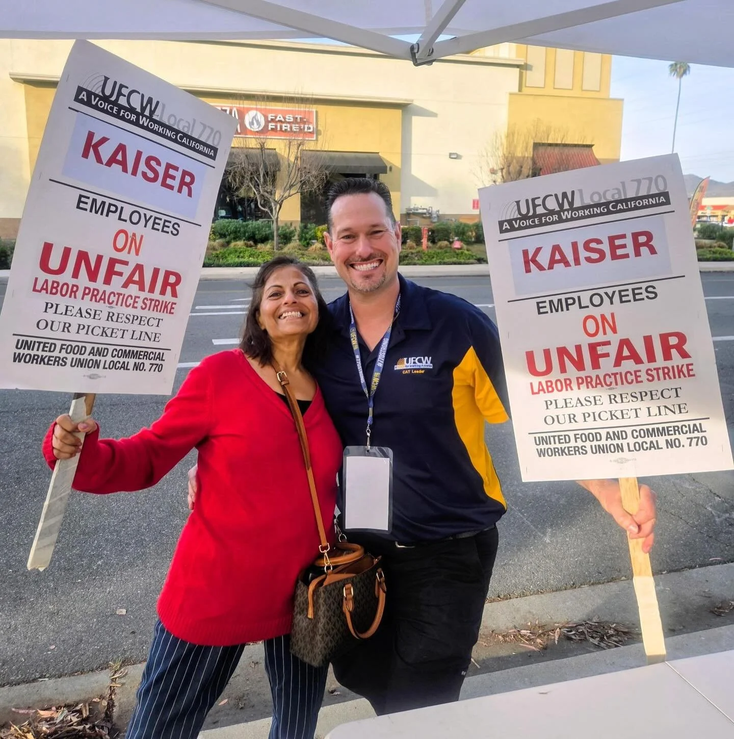 Day One of our Kaiser ULP strike is done. Members showed up, held the line, and sent a clear message: we won&rsquo;t accept unfair labor practices, and we won&rsquo;t be pushed aside.

We&rsquo;ll see you back on the lines tomorrow morning.

#OneAlli