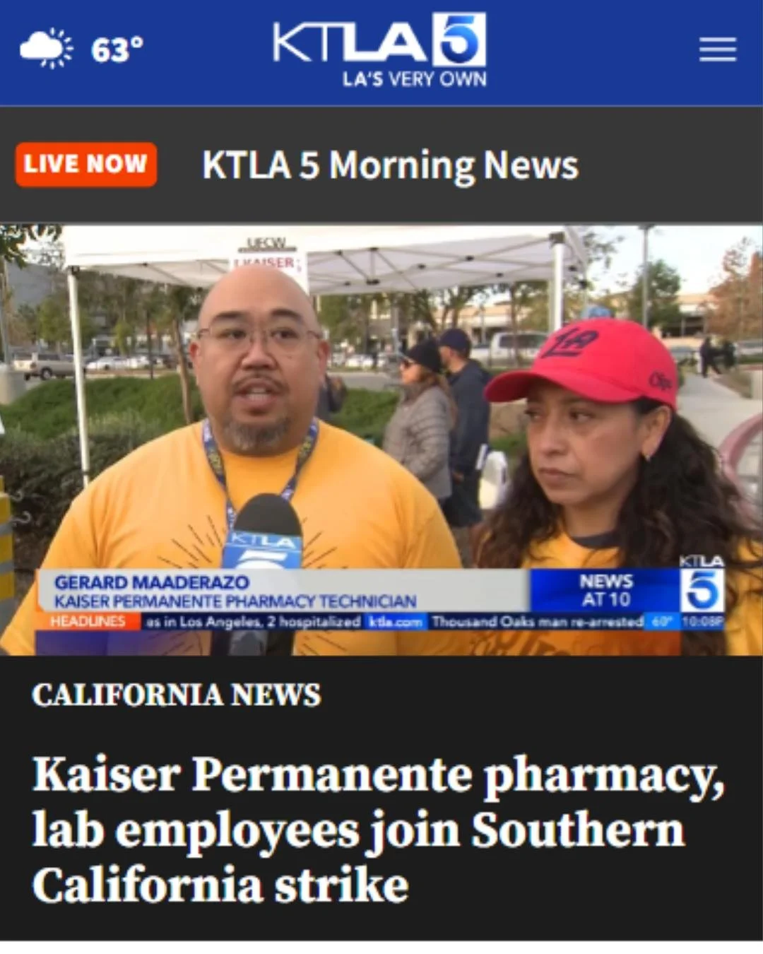 &ldquo;Negotiations have been stalled for more than a month after Kaiser management walked away from the bargaining table,&rdquo; the UFCW media statement reads. &ldquo;In December, UFCW and other unions with the Alliance of Healthcare Unions filed U