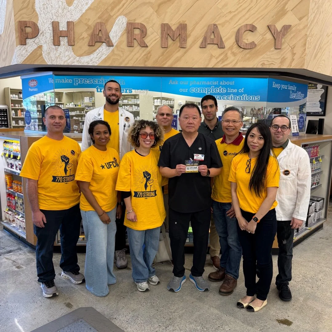 🚨Grocery Pharmacist Bargaining Update

This week, the companies tried to compare us to CVS to justify lower pay. We pushed back. Grocery pharmacists do more, with heavier workloads and broader responsibilities.
They didn&rsquo;t listen. Now we take 