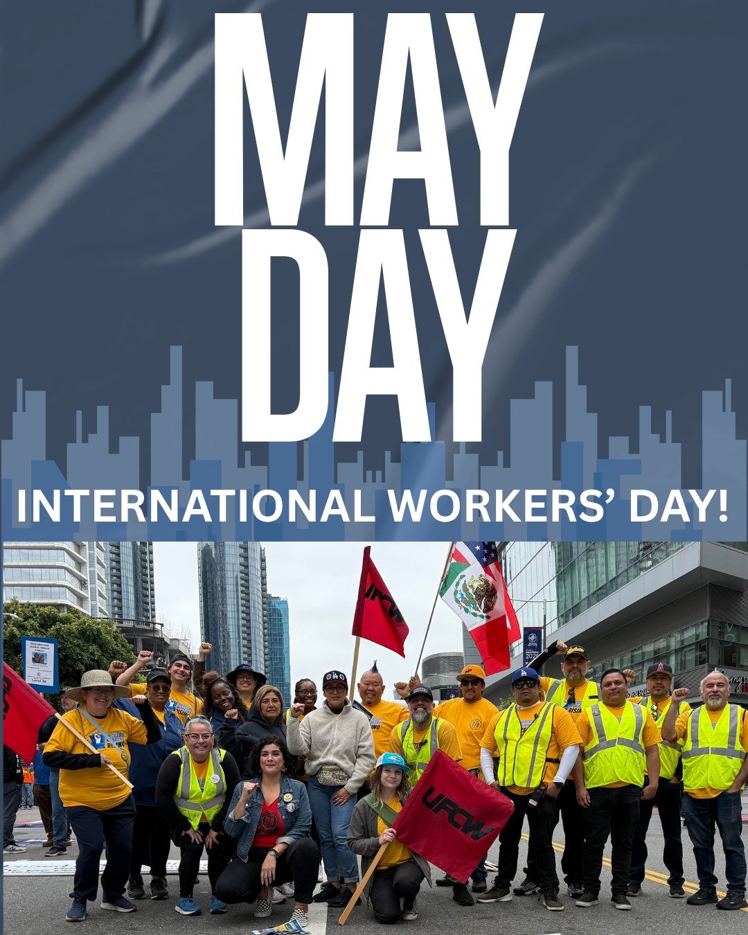 May Day is a reminder of what working people have always known. When we stand together, we win.

From safer workplaces to fair wages, every gain has come from workers rising up and demanding more. And that fight isn&rsquo;t over.

Today we honor the 