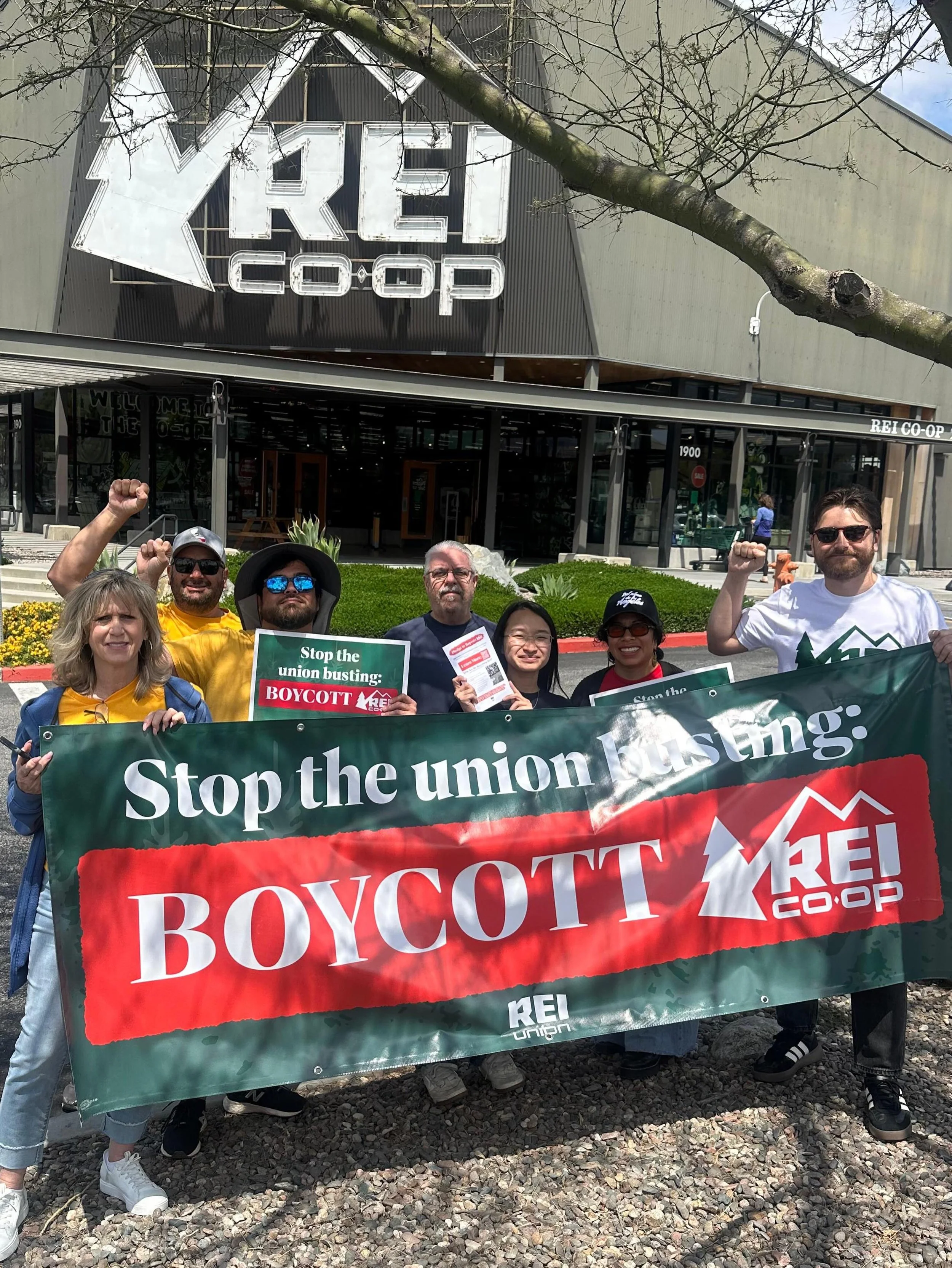 Say no to union busting: boycott outdoor outfitter REI now through May 25th. Gear up with local outfitters or buy directly from brands instead! 🚫

Workers are still facing union busting, cuts to benefits, and reduced healthcare access. Skip the anni
