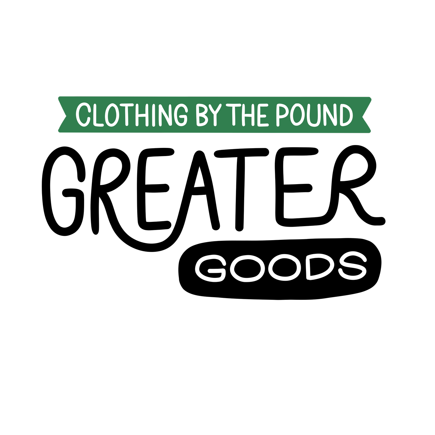 Greater Goods clothing by the pound