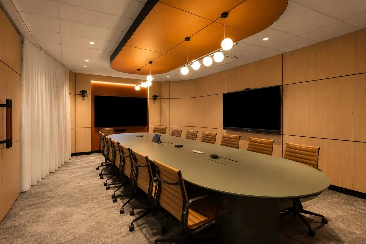 Warm boardroom