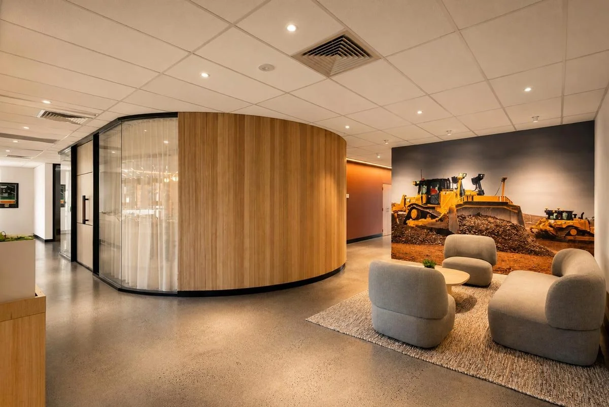 Lobby area with comfy sofas