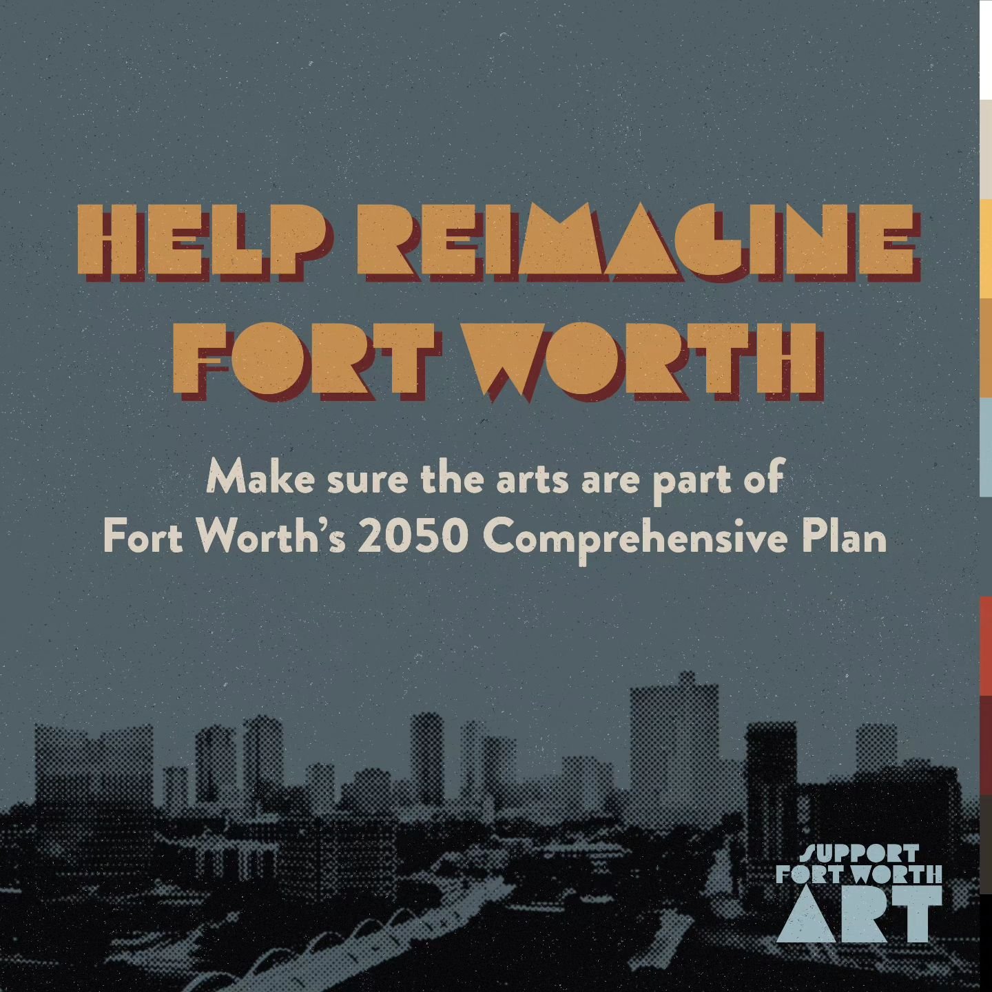 Did you know that the city of Fort Worth is updating their Comprehensive Plan? This is your chance to help the city envision the key role that the arts will play in the growth &amp; prosperity of Fort Worth. Check out the link in our bio for more inf