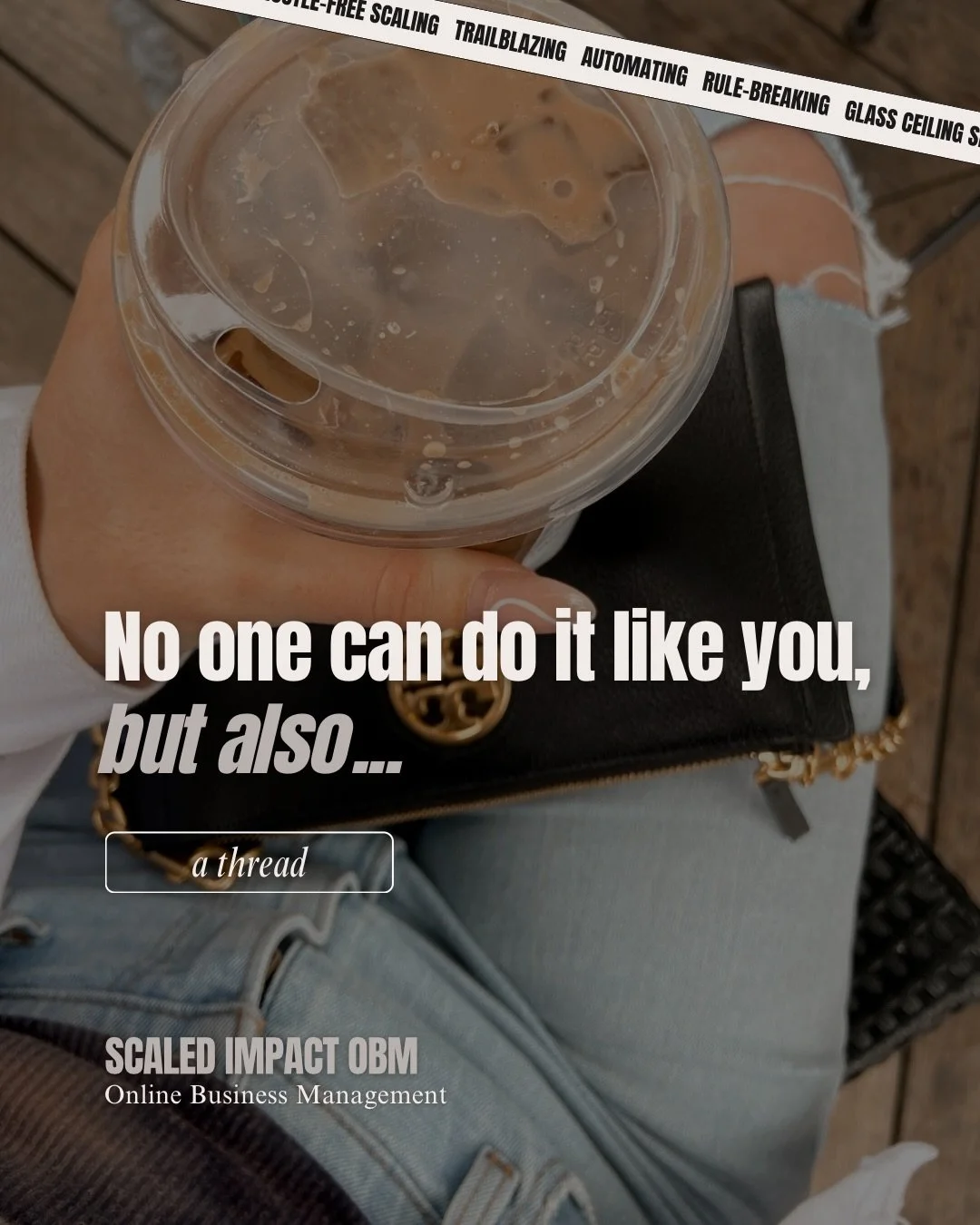 No one can do it like you&hellip;

So it&rsquo;s getting done at a fraction of the speed. You&rsquo;re making a fraction of the progress. A fraction of the impact.

You&rsquo;re capped for time. 

So you have 2 choices.

Stay playing small. Limited b