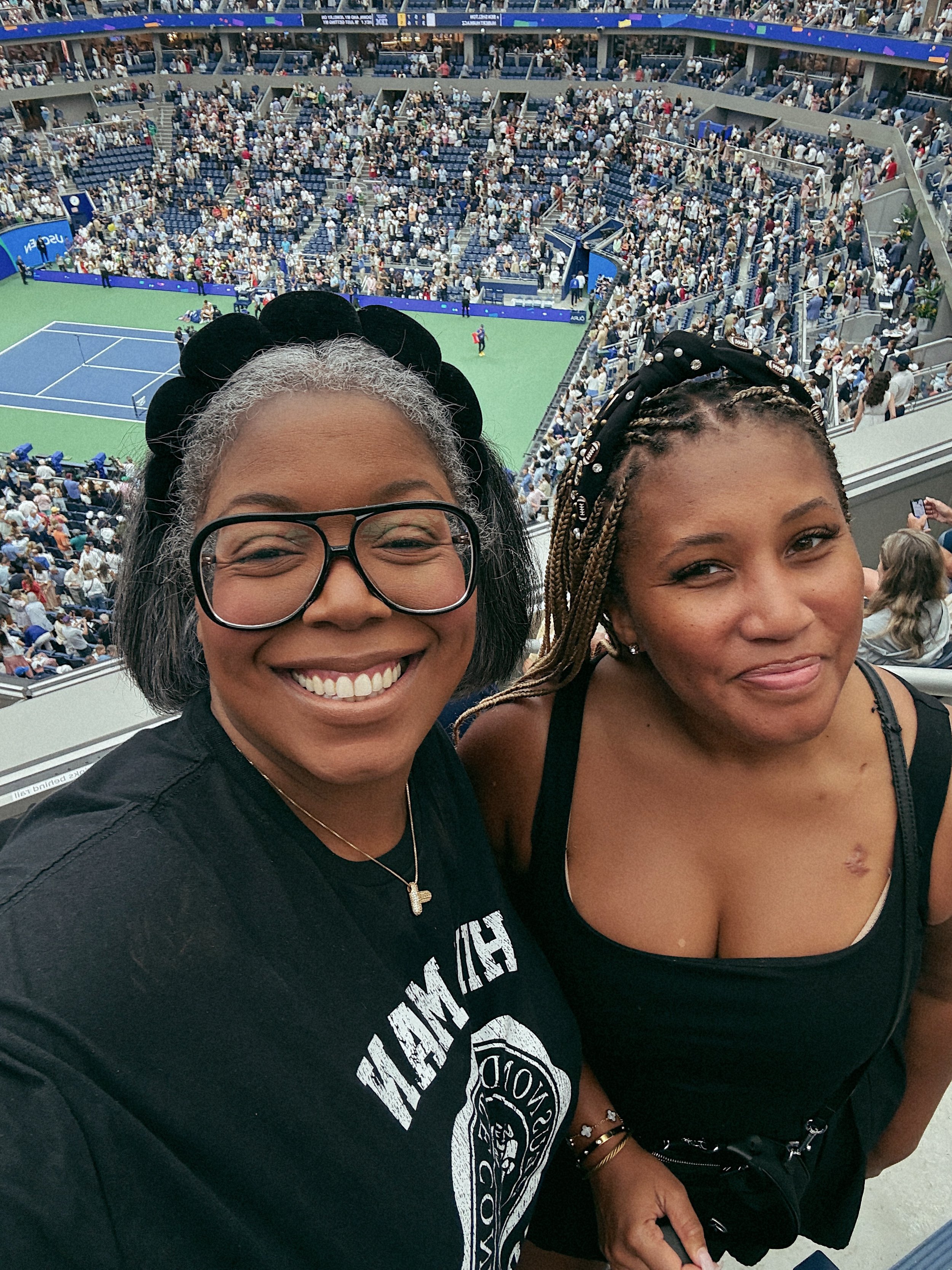𝗖𝗼𝗿𝗲 𝗺𝗲𝗺𝗼𝗿𝘆: Road tripping to @usopen with my hg @blackgirlslovefootball in my @Cadillac OPTIQ (I&rsquo;ll reveal her govt name next post). ⁣
⁣
Being at 𝗛𝗕𝗖𝗨 𝗟𝗶𝘃𝗲 reminded how much I love us, real bad. Being in spaces with strangers