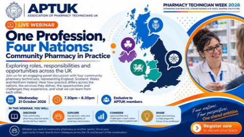 Pharmacy Technician Week 2026: Exploring Community Pharmacy Across the Four Nations