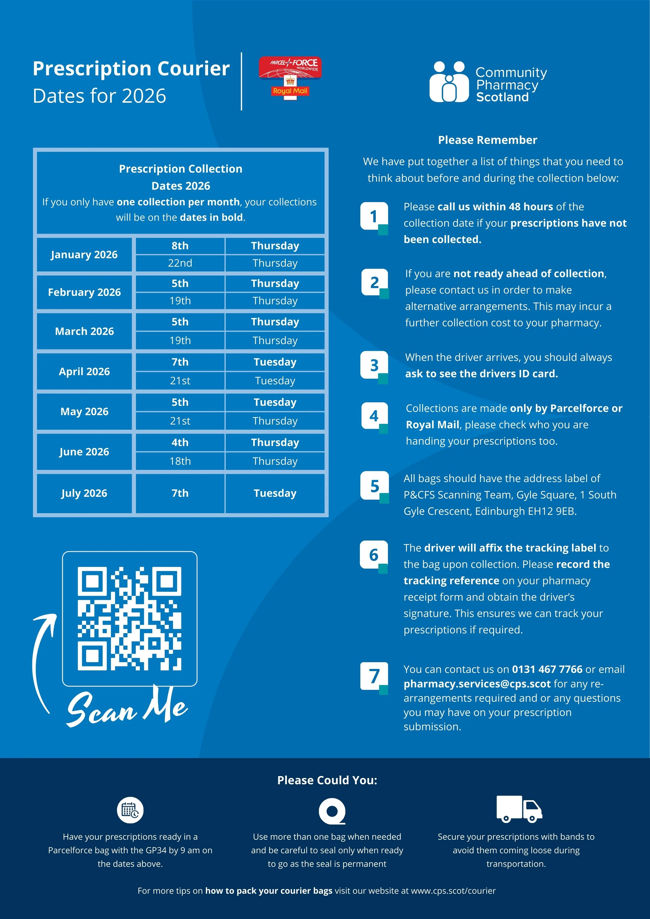 Courier Dates Poster