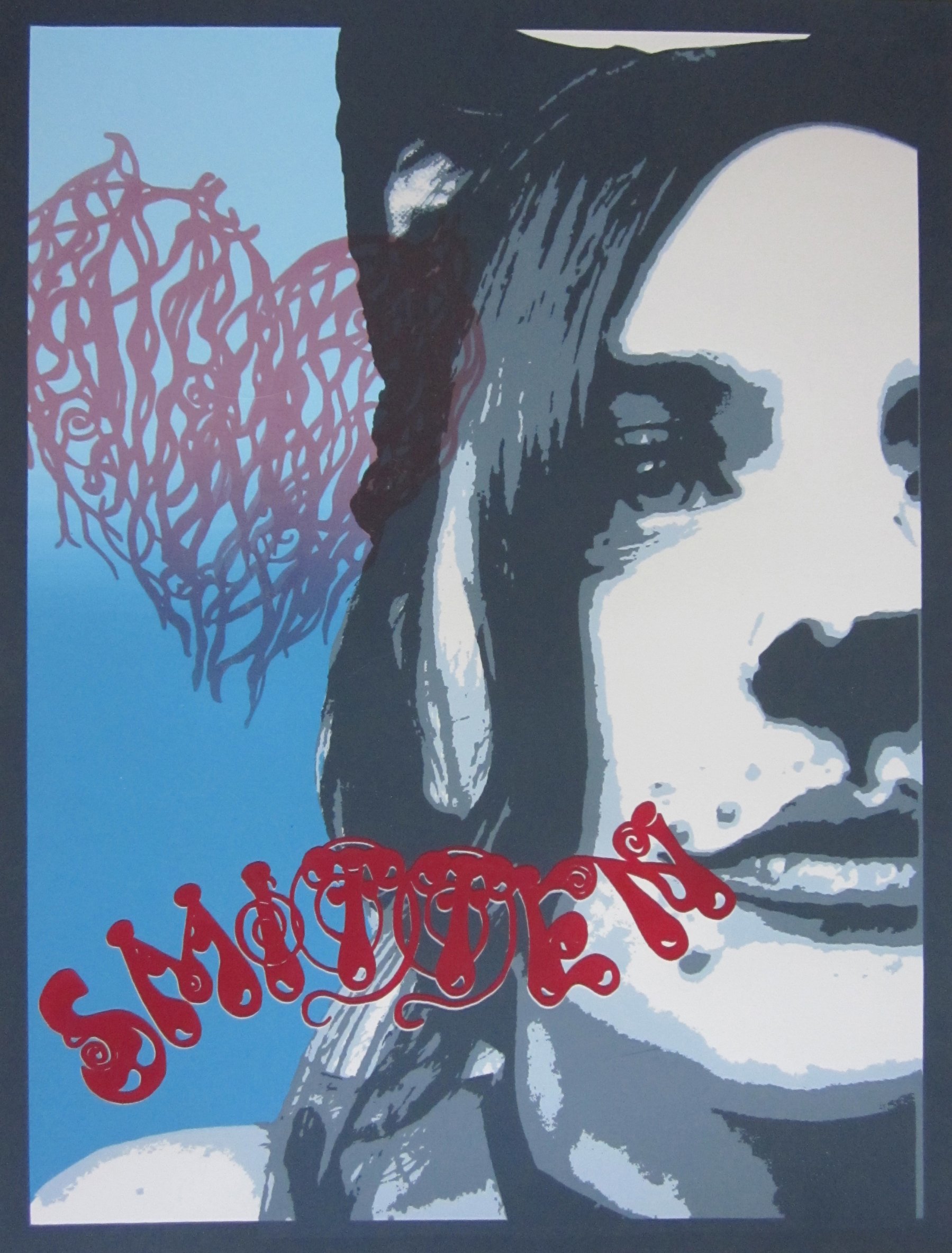 Screen Print on Paper: Smitten was shown at the IPCNY in New York and in Edinburgh Scotland