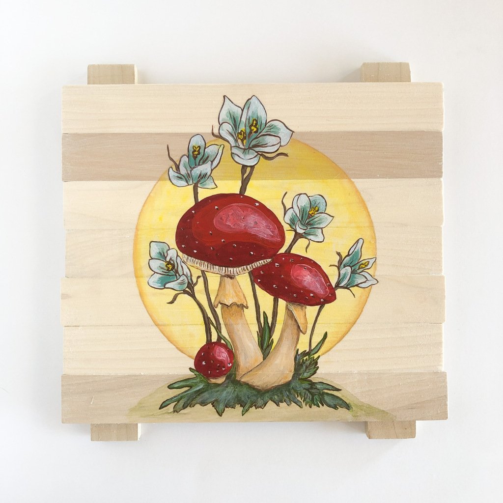 Acrylic on wood panel
