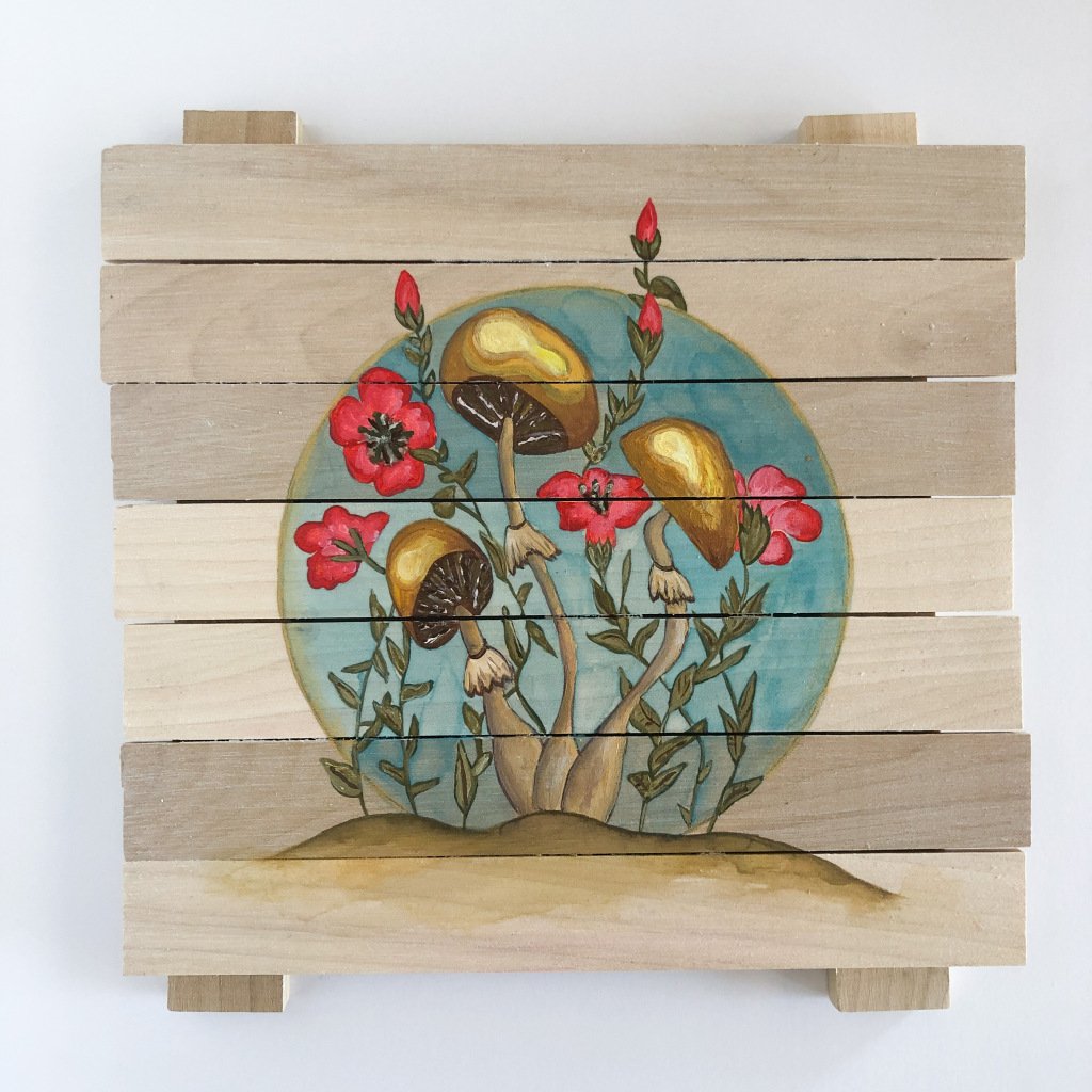 Acrylic on wood panel