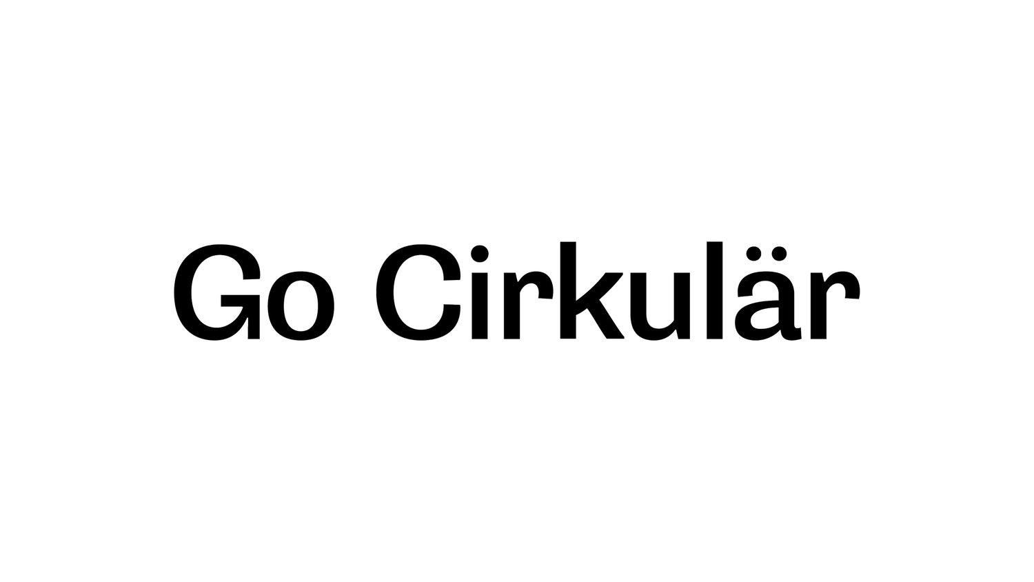 Go Cirkulär