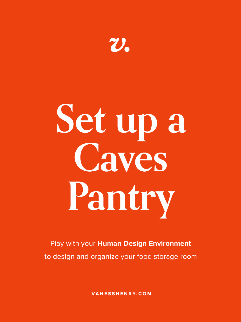 Create a Caves Pantry