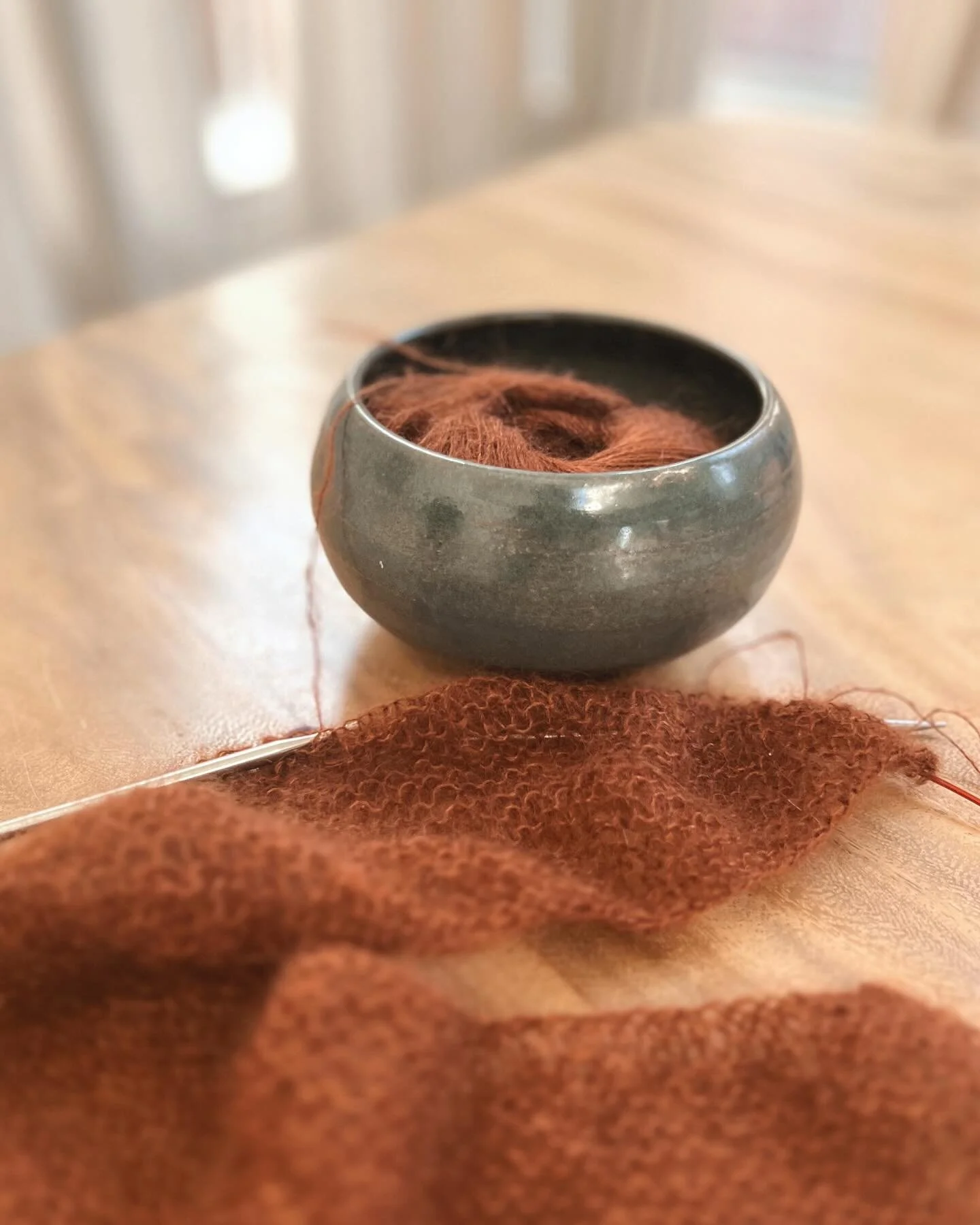 Yarn bowl by Miles. #sohowink in progress 😉🤎