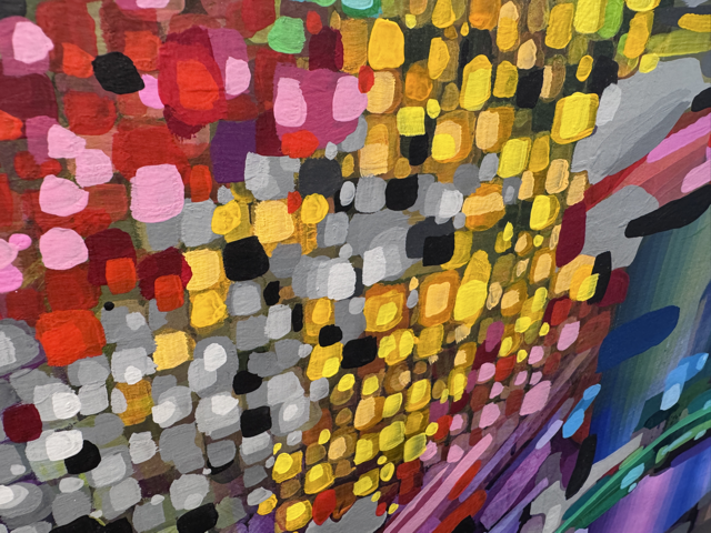 A close-up detail from the painting "BWUUUN TOK" by Nemobott.