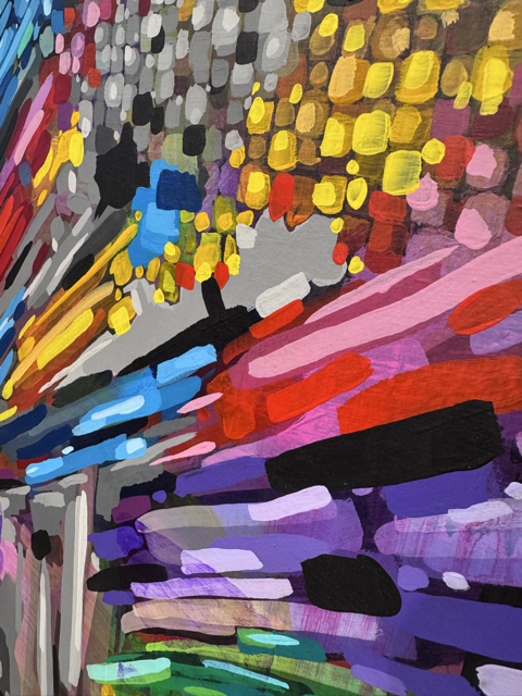 A close-up detail from the painting "BWUUUN TOK" by Nemobott.