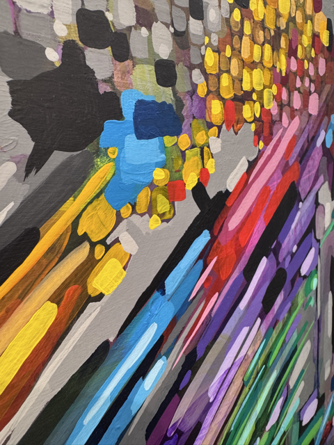 A close-up detail from the painting "BWUUUN TOK" by Nemobott.