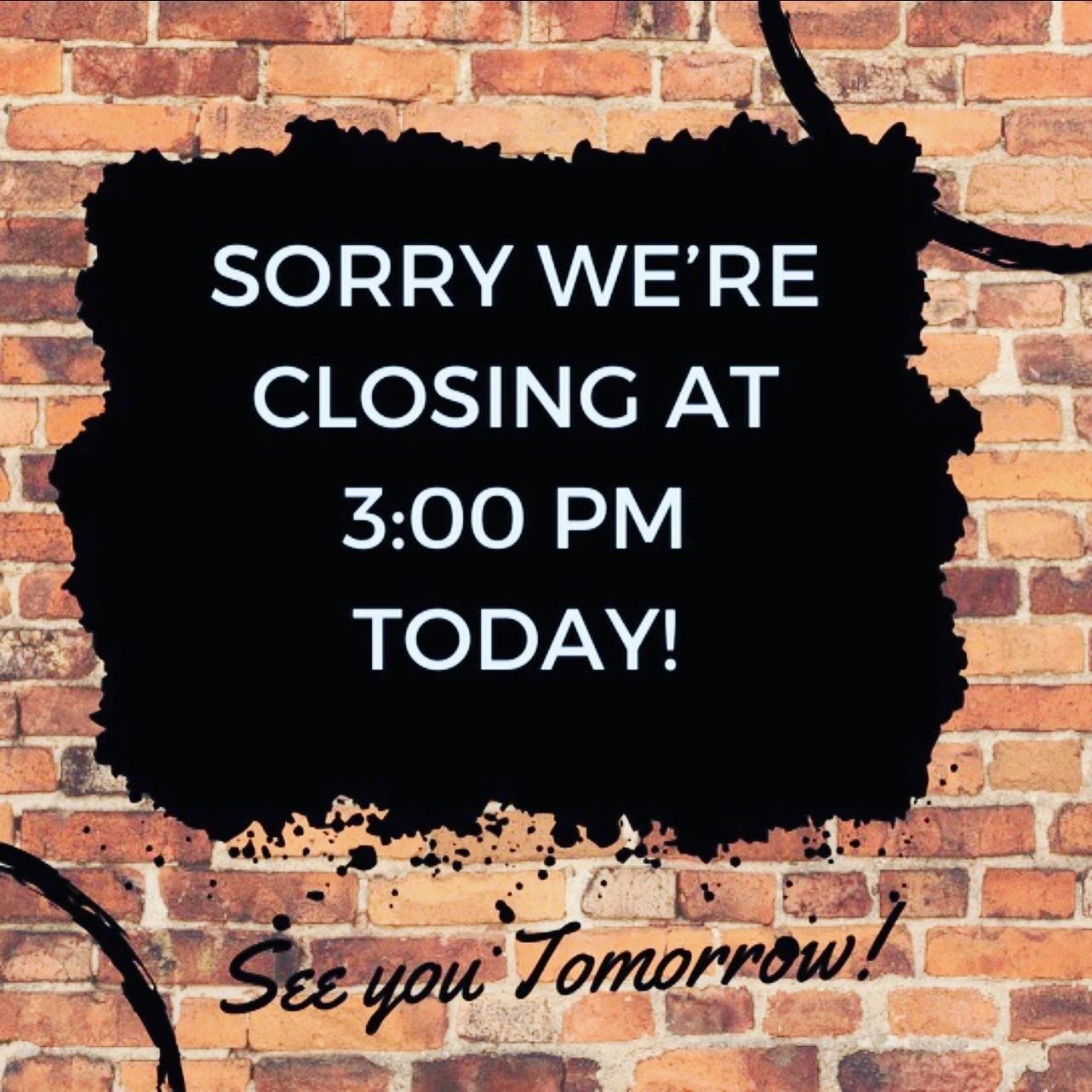 Closing early today! We will reopen tomorrow for normal hours. 🏈 🍻