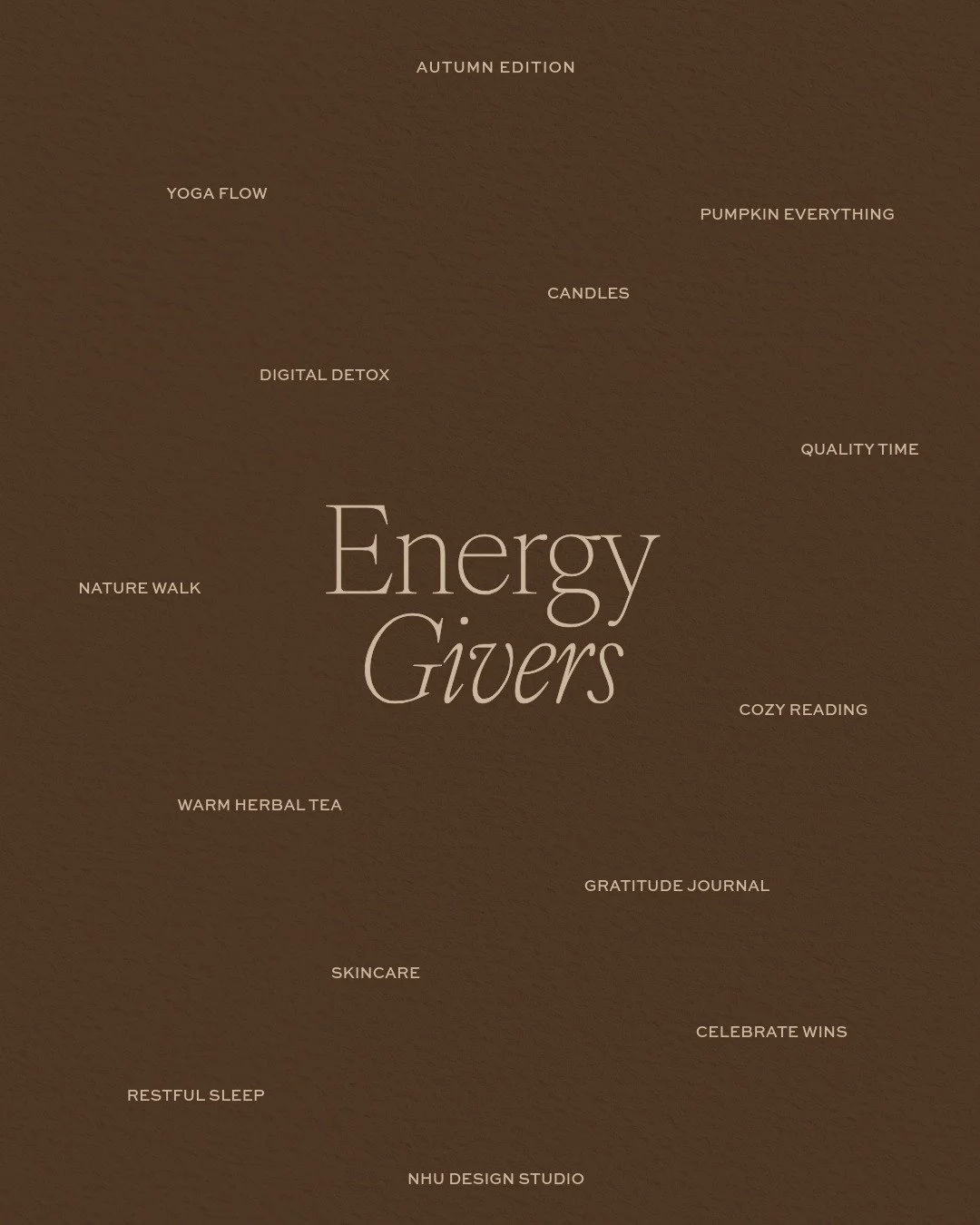 Autumn is upon us, and it reminds us that change can be beautiful.

What is your energy giver?