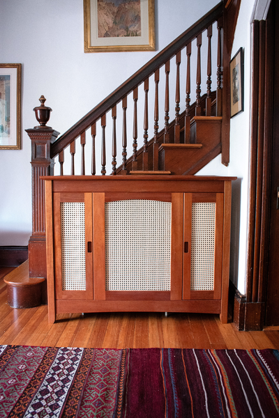 Mahogany radiator cover