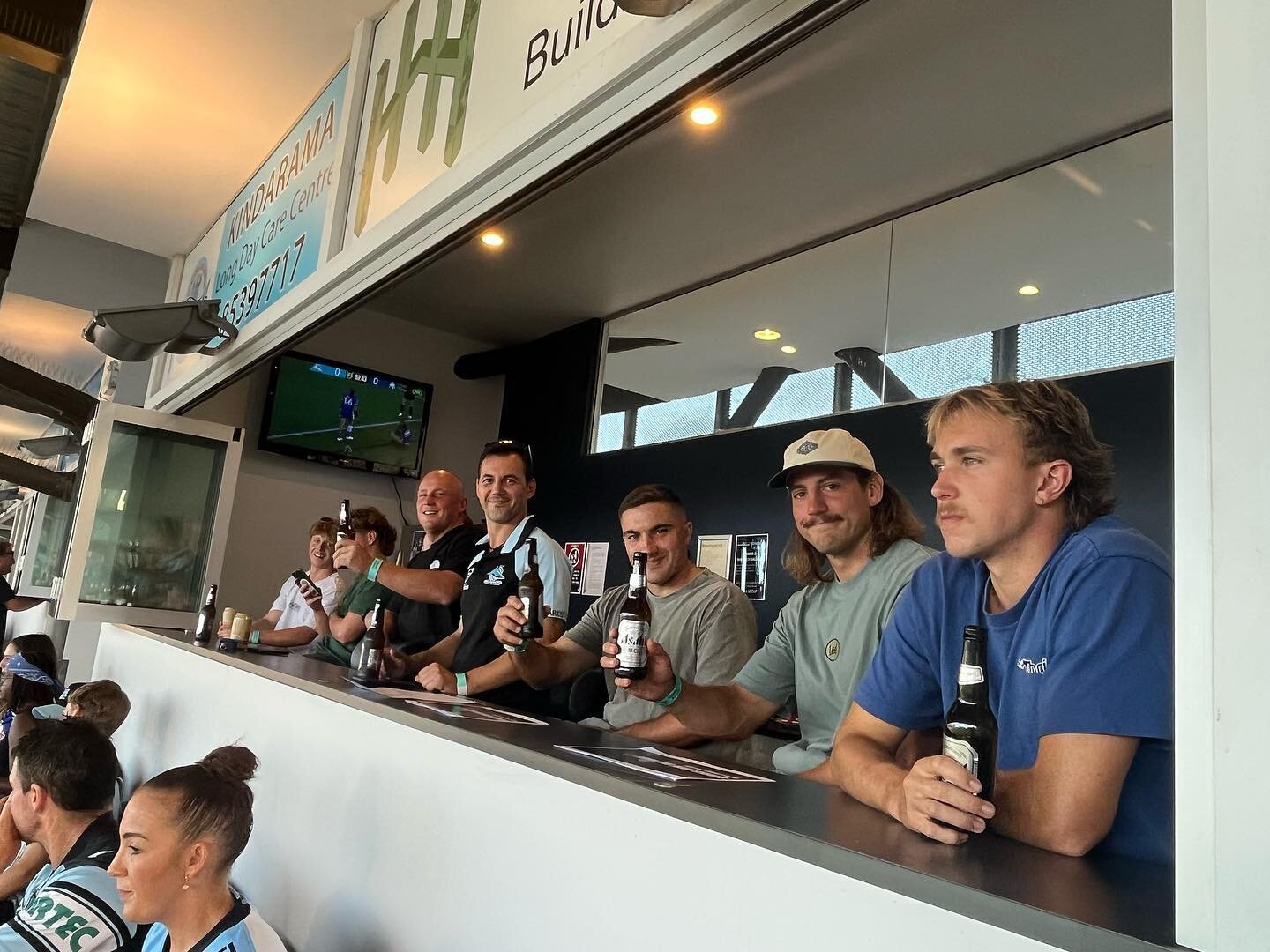 Fun night out for the pinnacle team. Watching the mighty sharkies get the win. #pinnaclebuildingdevelopments #dreamteam #sutherlandshirebuilder #sutherlandshirebusiness #upupcronulla