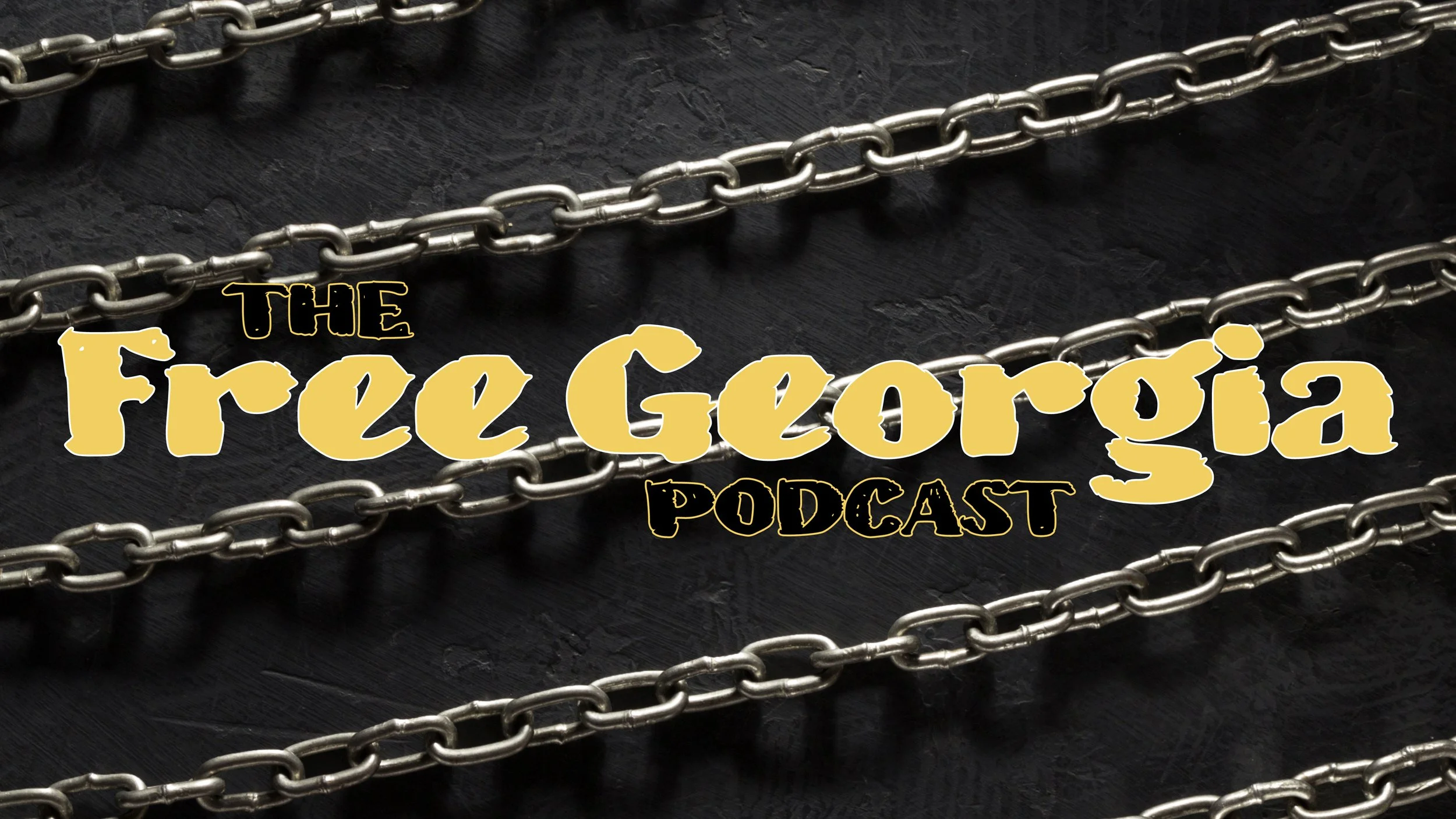 chains across a black background