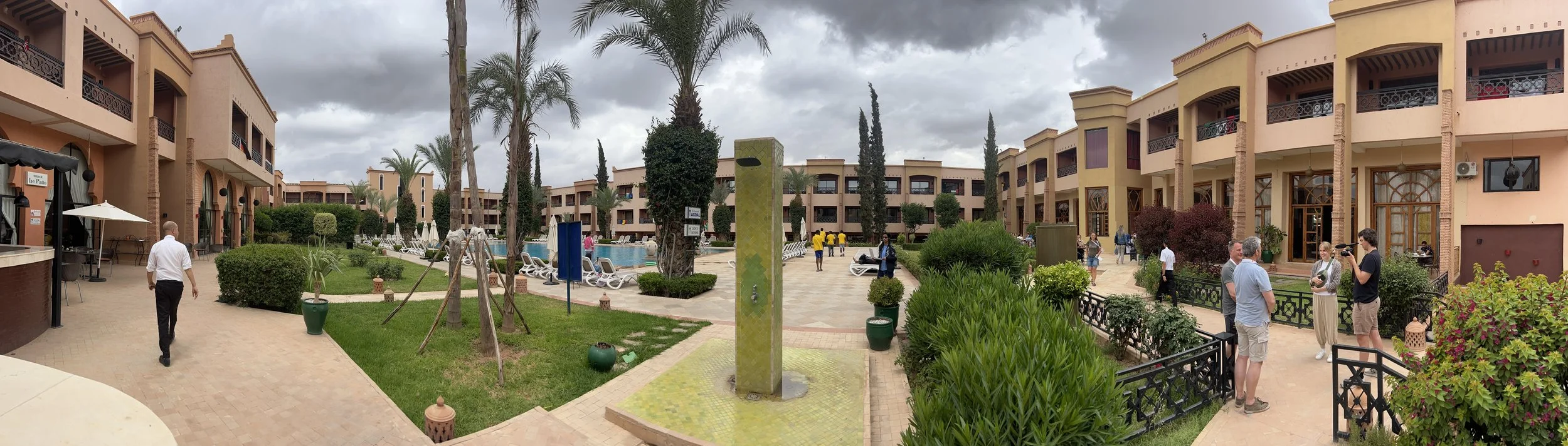 Hotellet var flott sted å ha base på, det var også der Open International Event First Lego League Marokko 2023 holdt sted