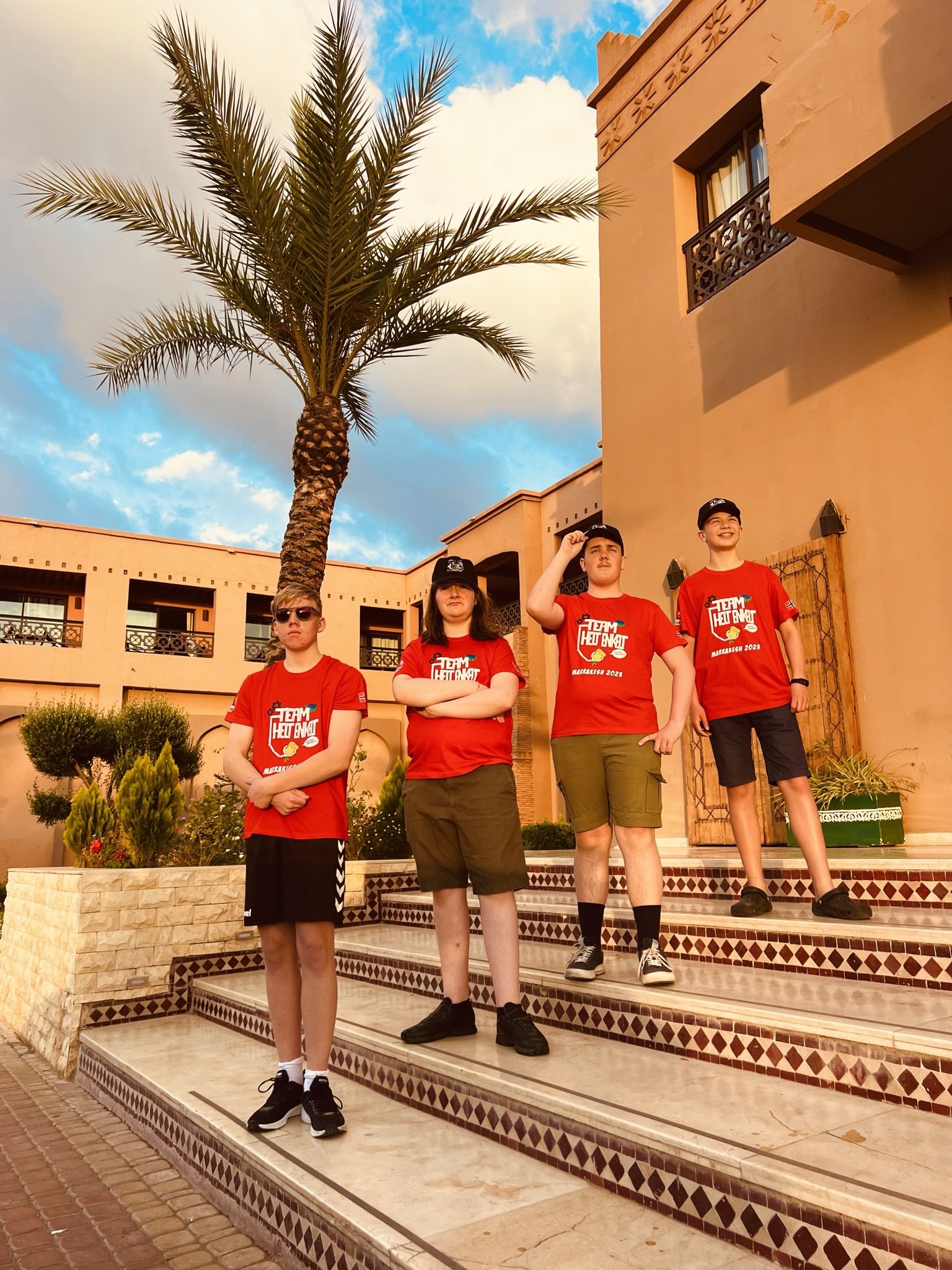 Team Helt Enkelt fra venstre Harald Ruud, Sivert Gabrielsen, Knut Kvåle Garthus og Jan Olav Grimsrud