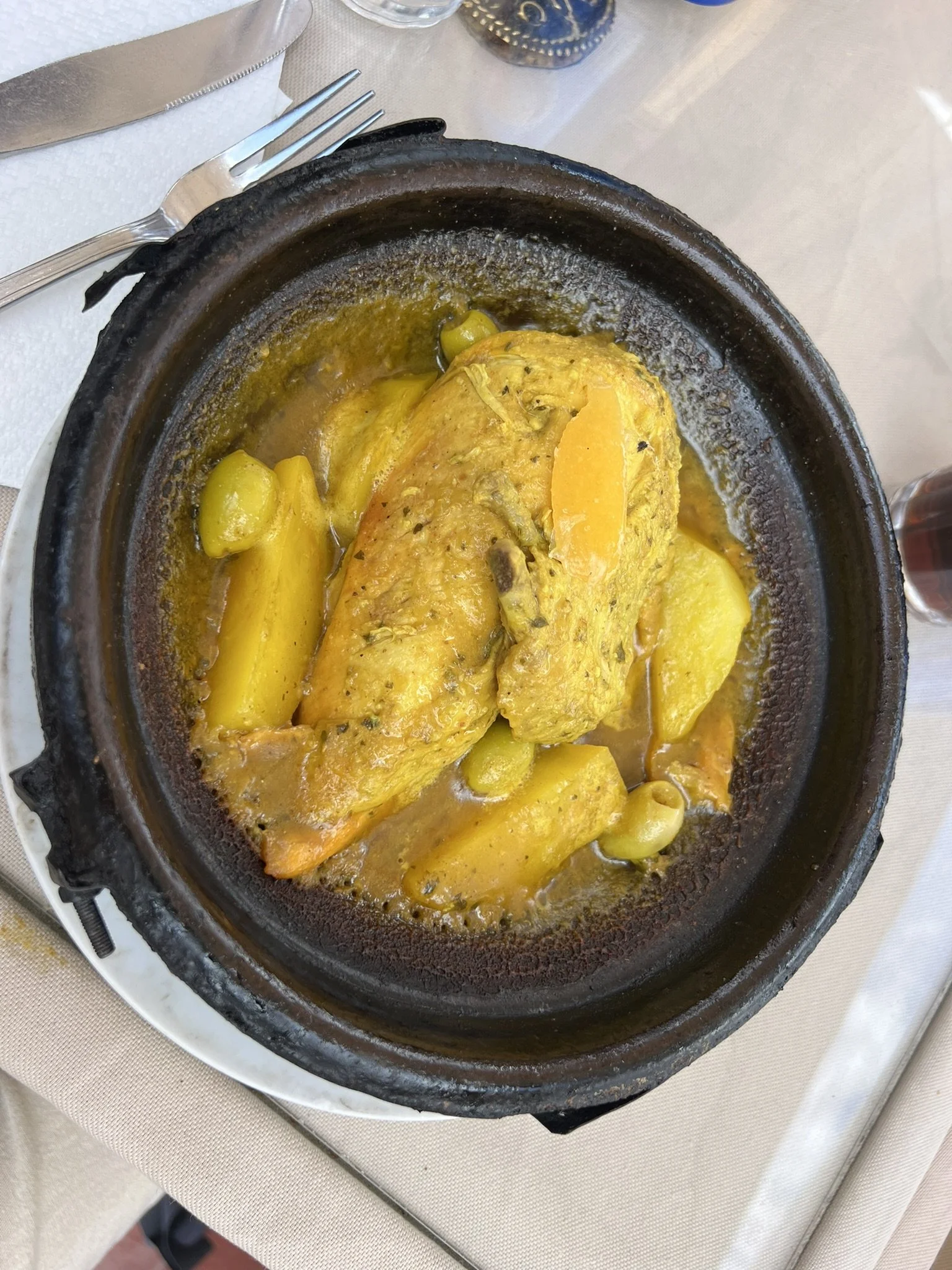 Tangine chicken and lemon - utrolig god marrokansk rett