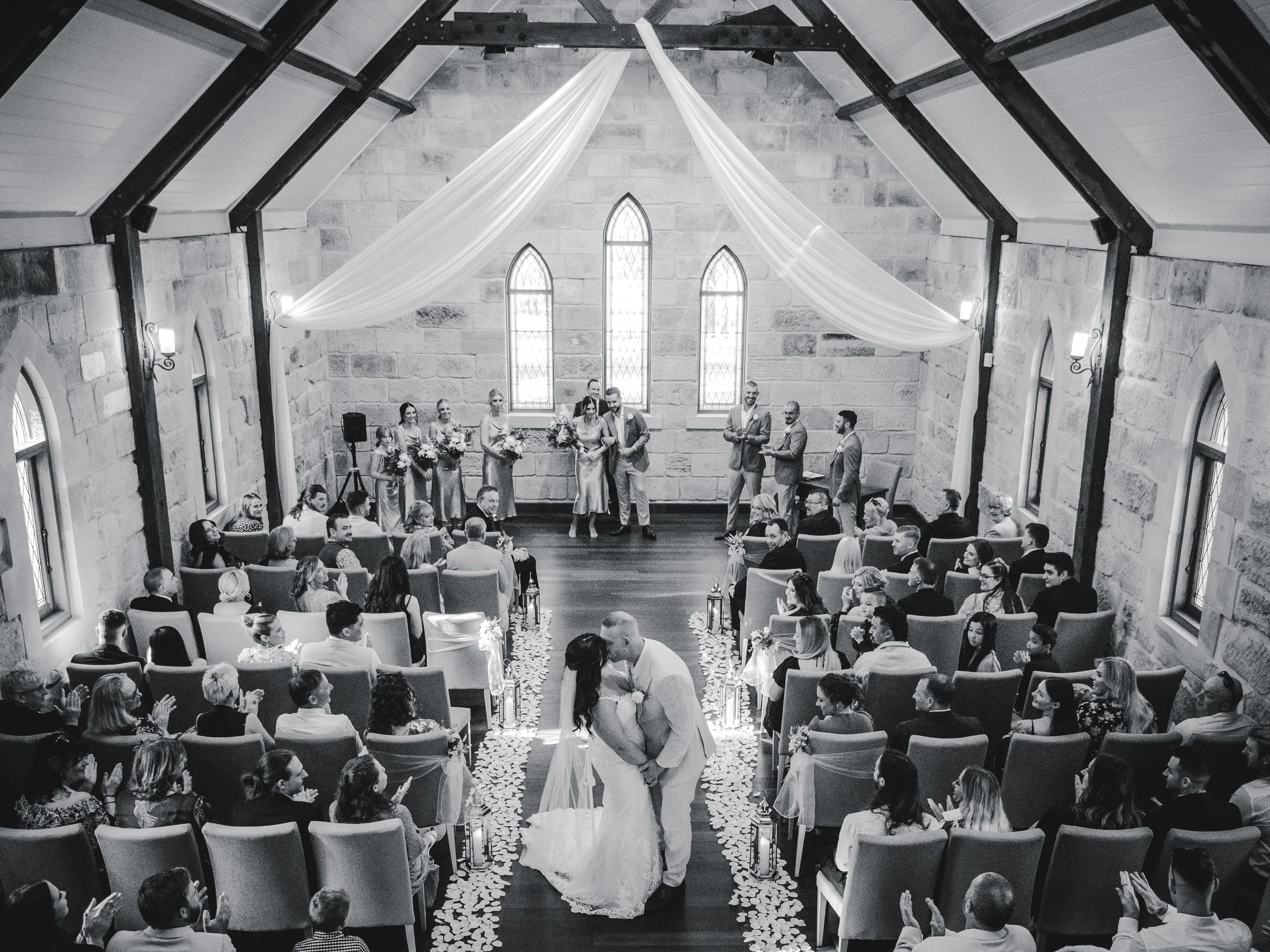 Hunter Valley wedding photographer capturing a candid moment between a couple