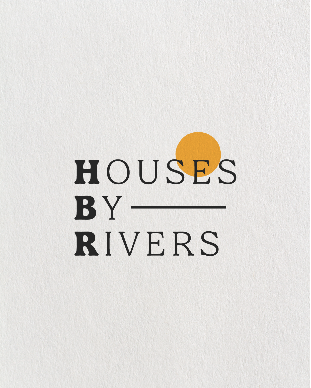 Text logo design for Houses By Rivers