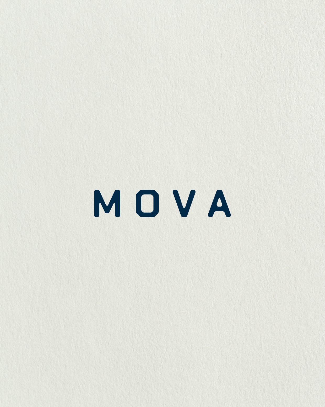 Typography logo design for MOVA outdoor adventure