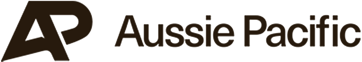 Aussie Pacific clothing brand logo in brown