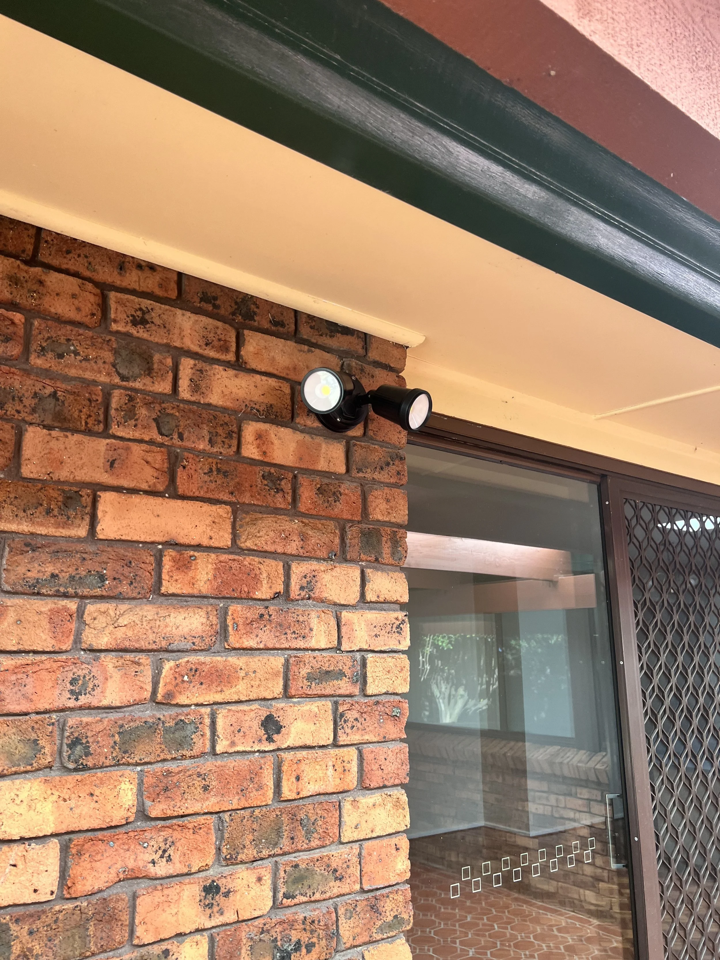 Black sensor light Installed in a home in bradbury