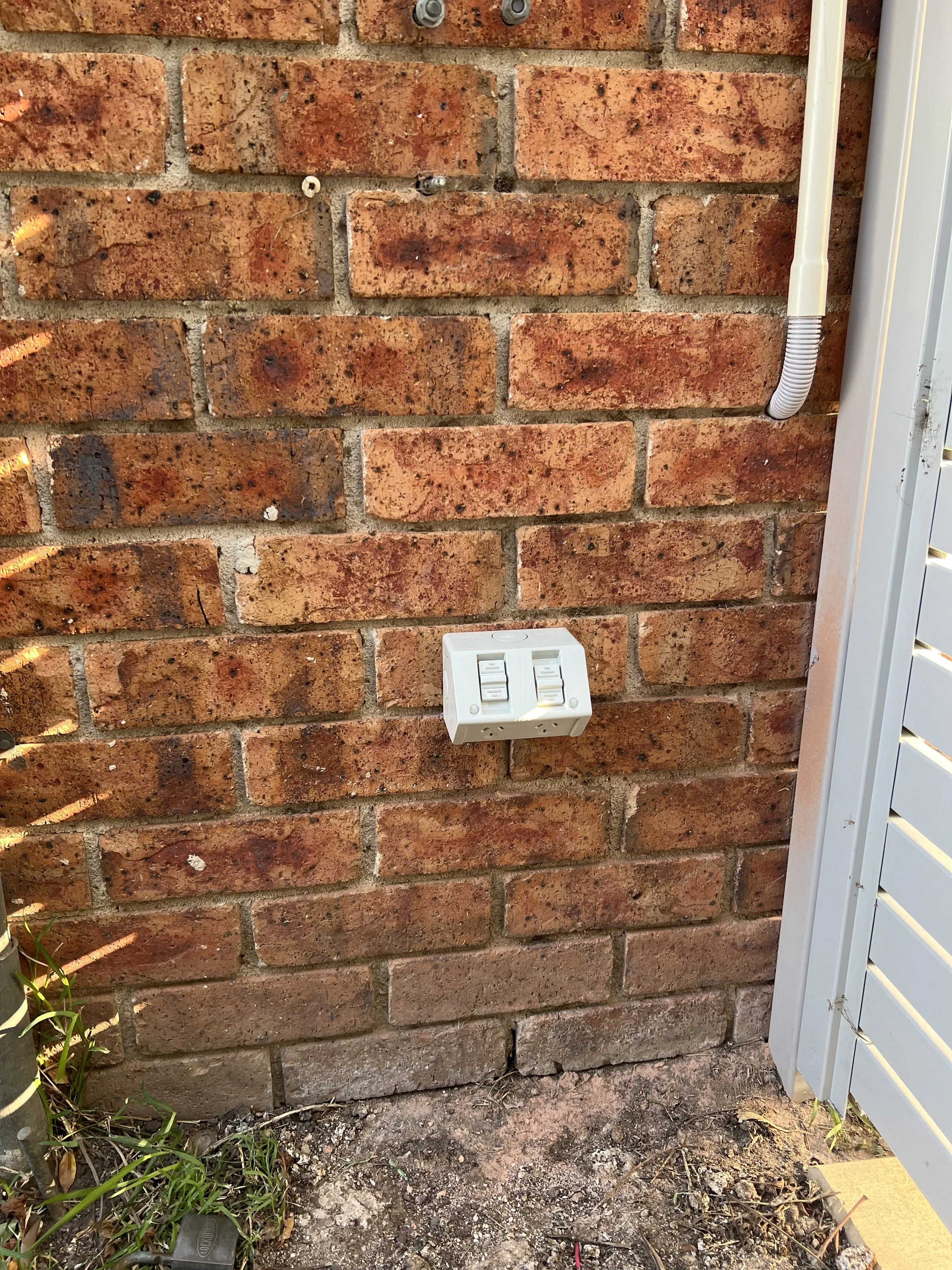 New modern outdoor power point install for a home in rosemeadow